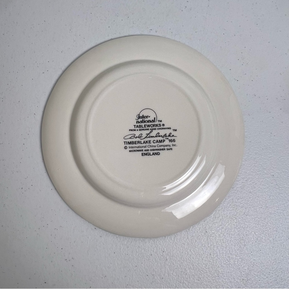 International Bob Timberlake Camp Green Salad Plate 7 7/8” Lodge Outdoors - Picture 6 of 7